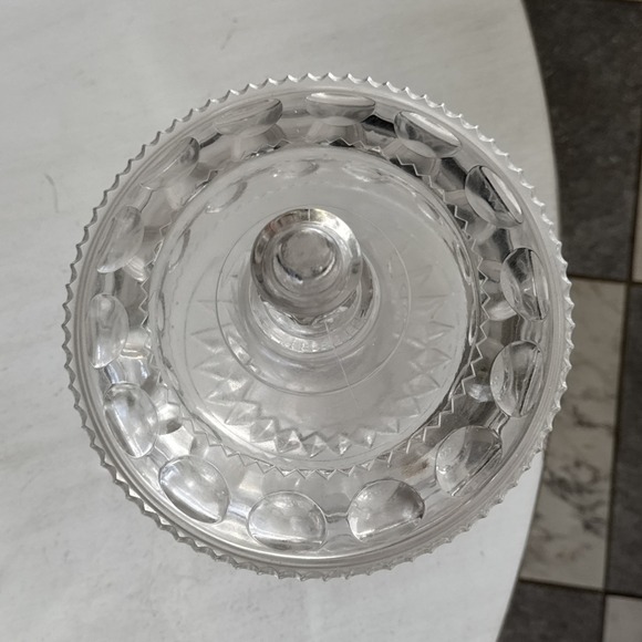 EAPG Footed Compote Candy Dish Large: 11.5" Tall & 8" Dia - Picture 3 of 8